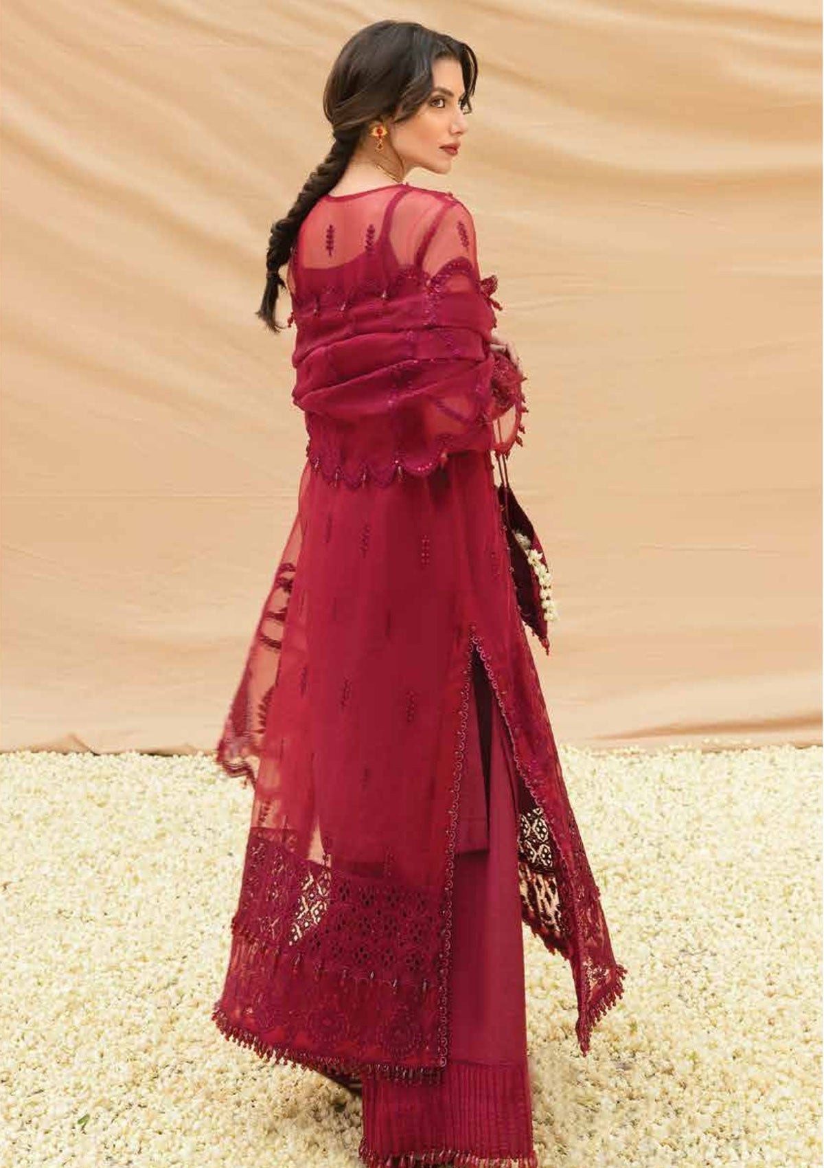 Formal Dress - Afrozeh - Dhoop kinaray - Marjaan - D#4