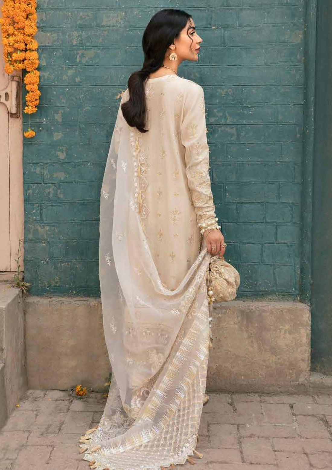 Formal Dress - Afrozeh - Dhoop kinaray - Mehtab - D#2