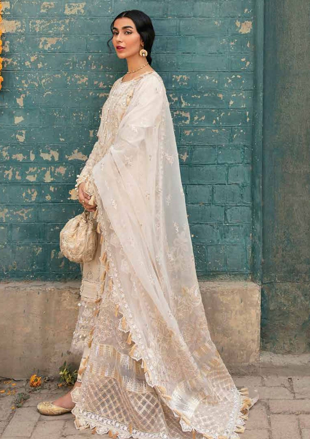 Formal Dress - Afrozeh - Dhoop kinaray - Mehtab - D#2