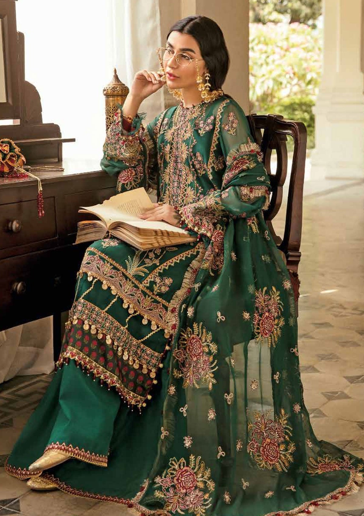 Formal Dress - Afrozeh - Dhoop kinaray - Zar Begum - D#3