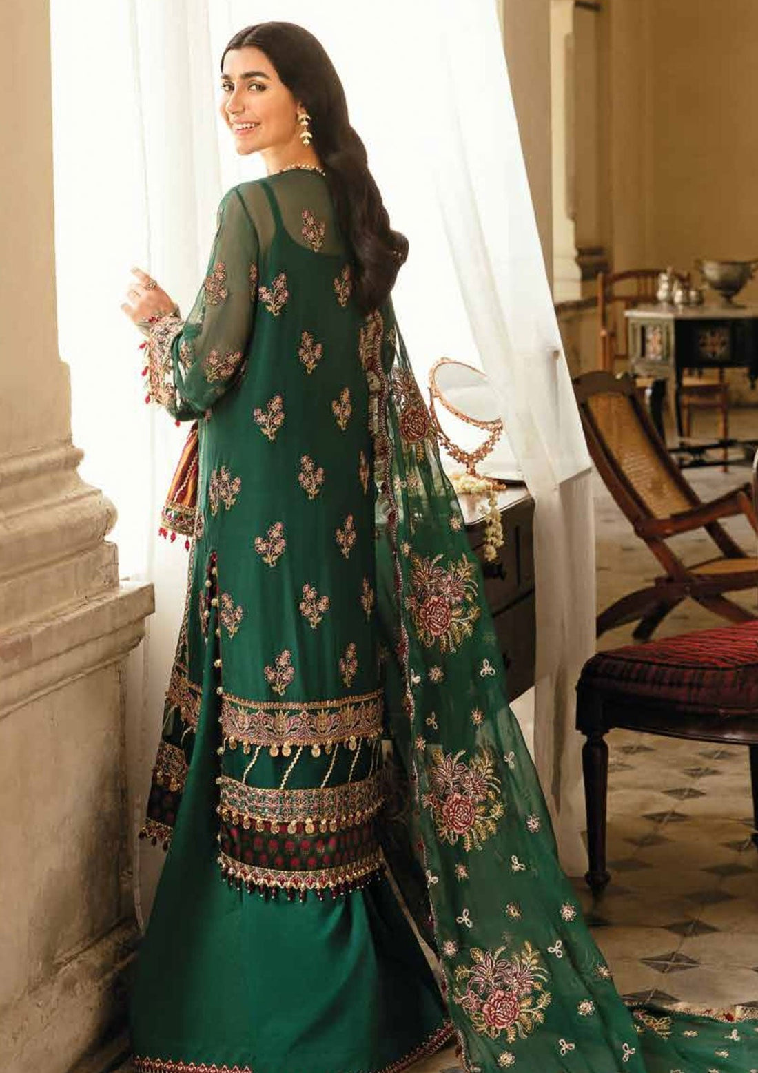 Formal Dress - Afrozeh - Dhoop kinaray - Zar Begum - D#3