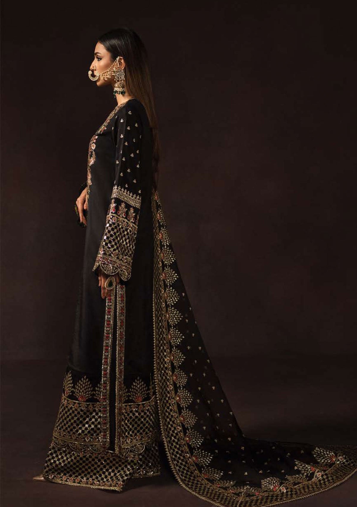 Formal Dress - Afrozeh - Divani - Silk - AS#002 (Raya)