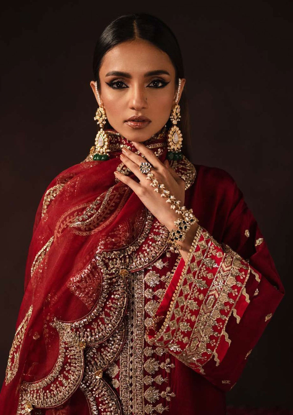 Formal Dress - Afrozeh - Divani - Silk - AS#007 (Mushk)