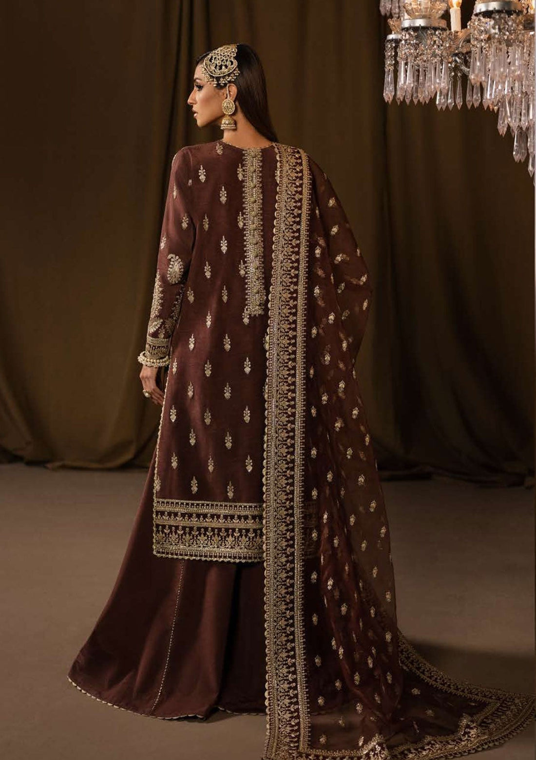 Formal Dress - Afrozeh - Divani - Silk - AS#010 (Nafees)