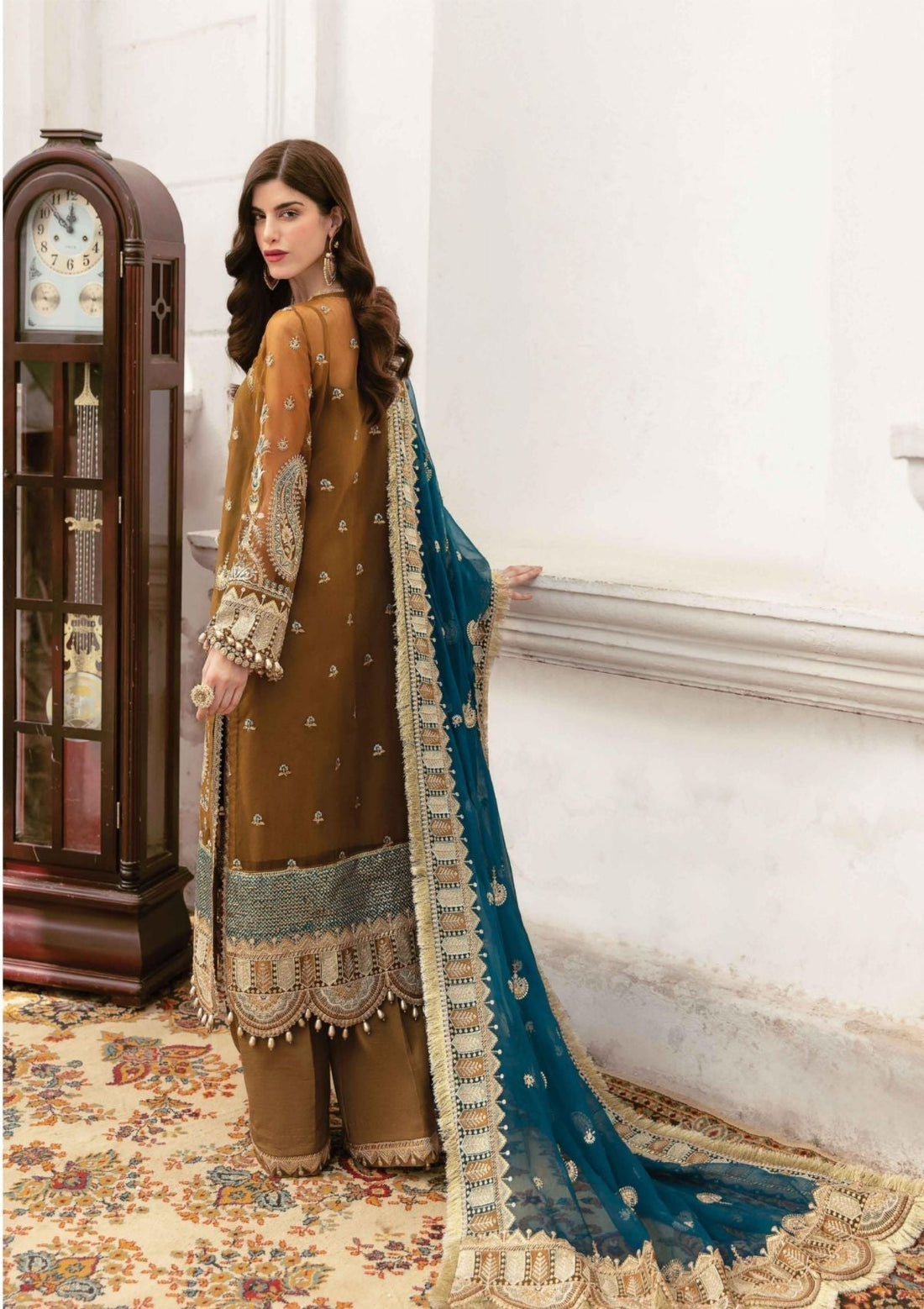 Formal Dress - Afrozeh - La Fuchsia - Imperial Brew - D#08