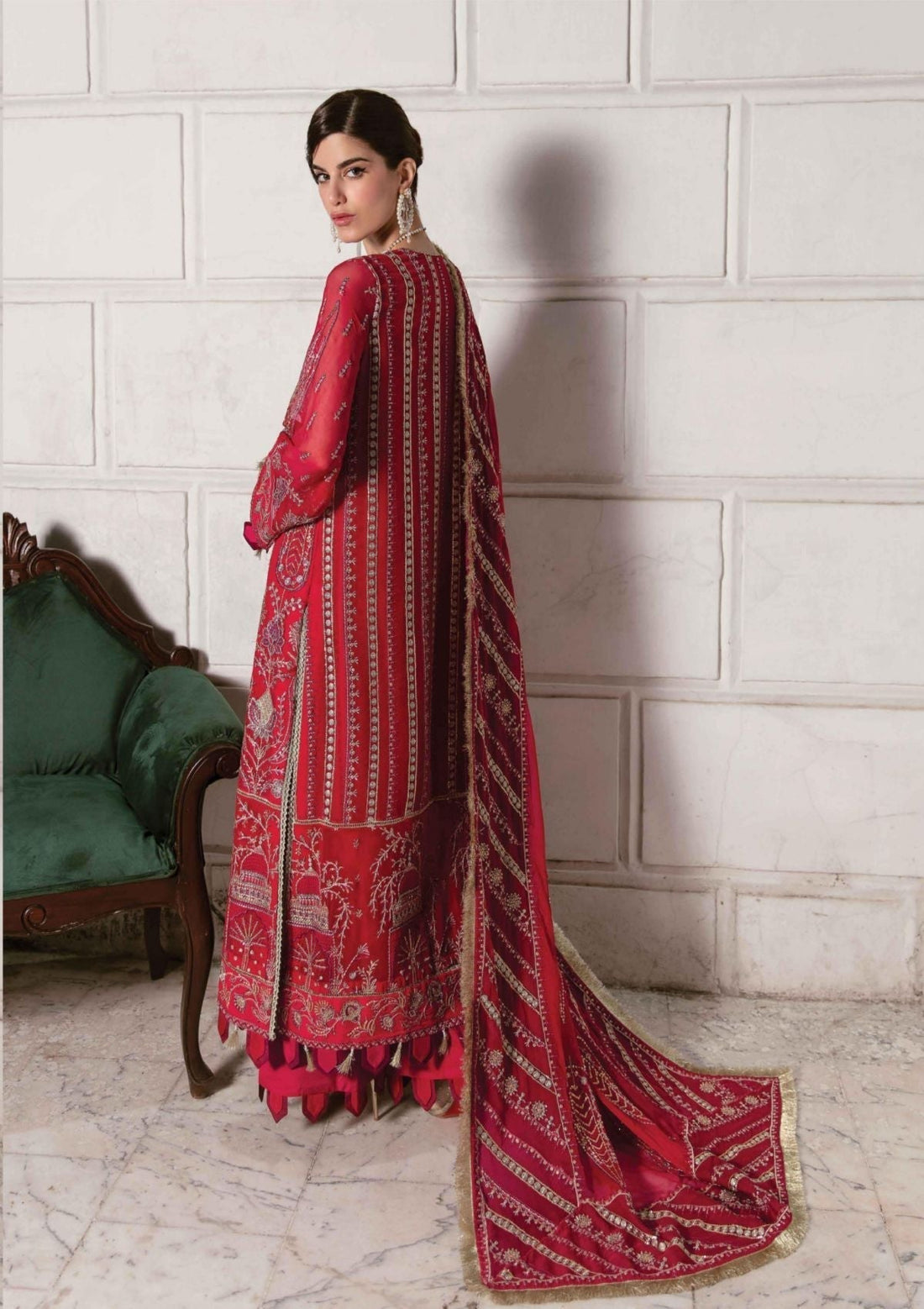 Formal Dress - Afrozeh - La Fuchsia - Roseate Belle - D#06