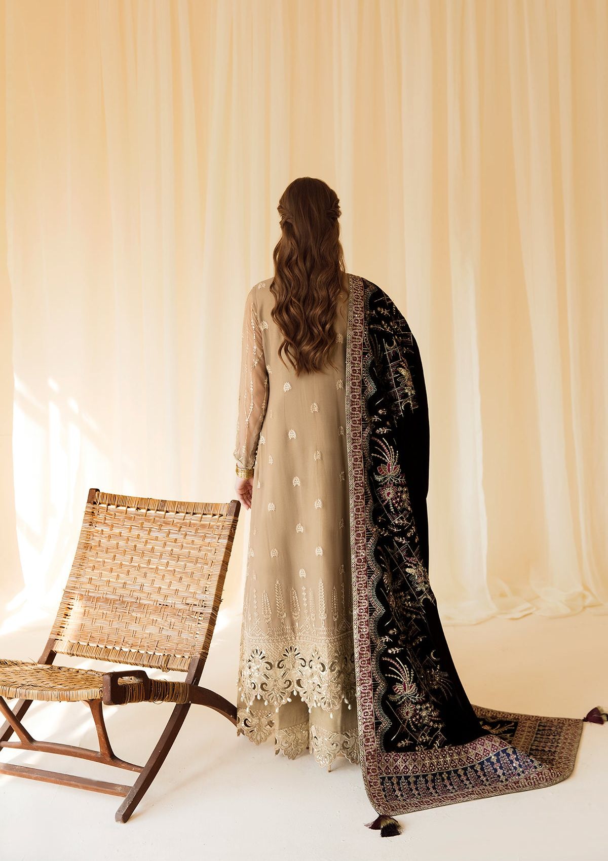 Formal Dress - Alizeh - Premium Velvet - D#1 (Zawiya)