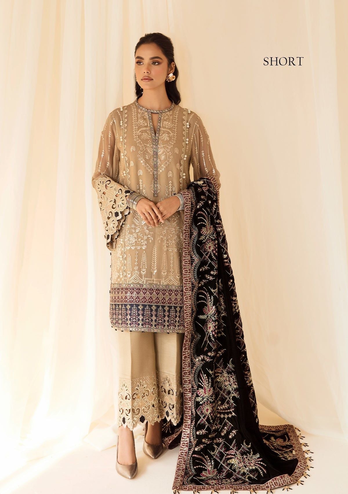 Formal Dress - Alizeh - Premium Velvet - D#1 (Zawiya)