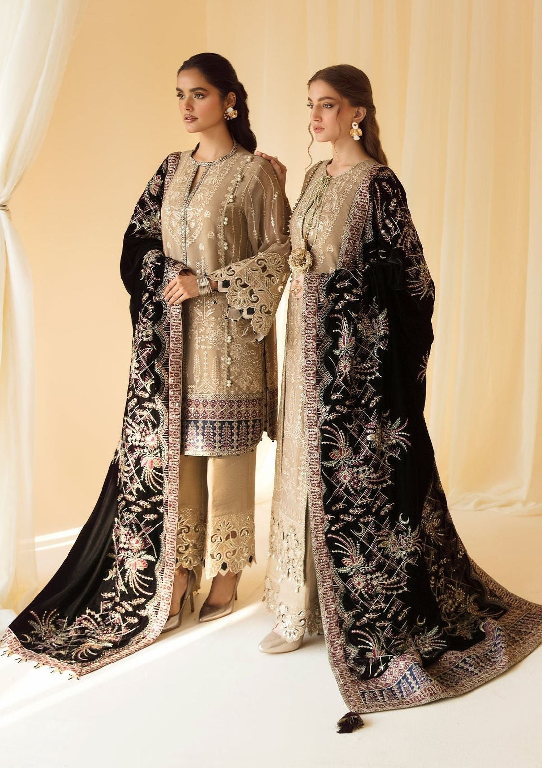 Formal Dress - Alizeh - Premium Velvet - D#1 (Zawiya)
