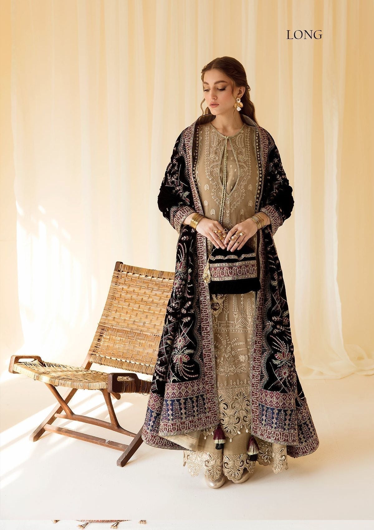 Formal Dress - Alizeh - Premium Velvet - D#1 (Zawiya)