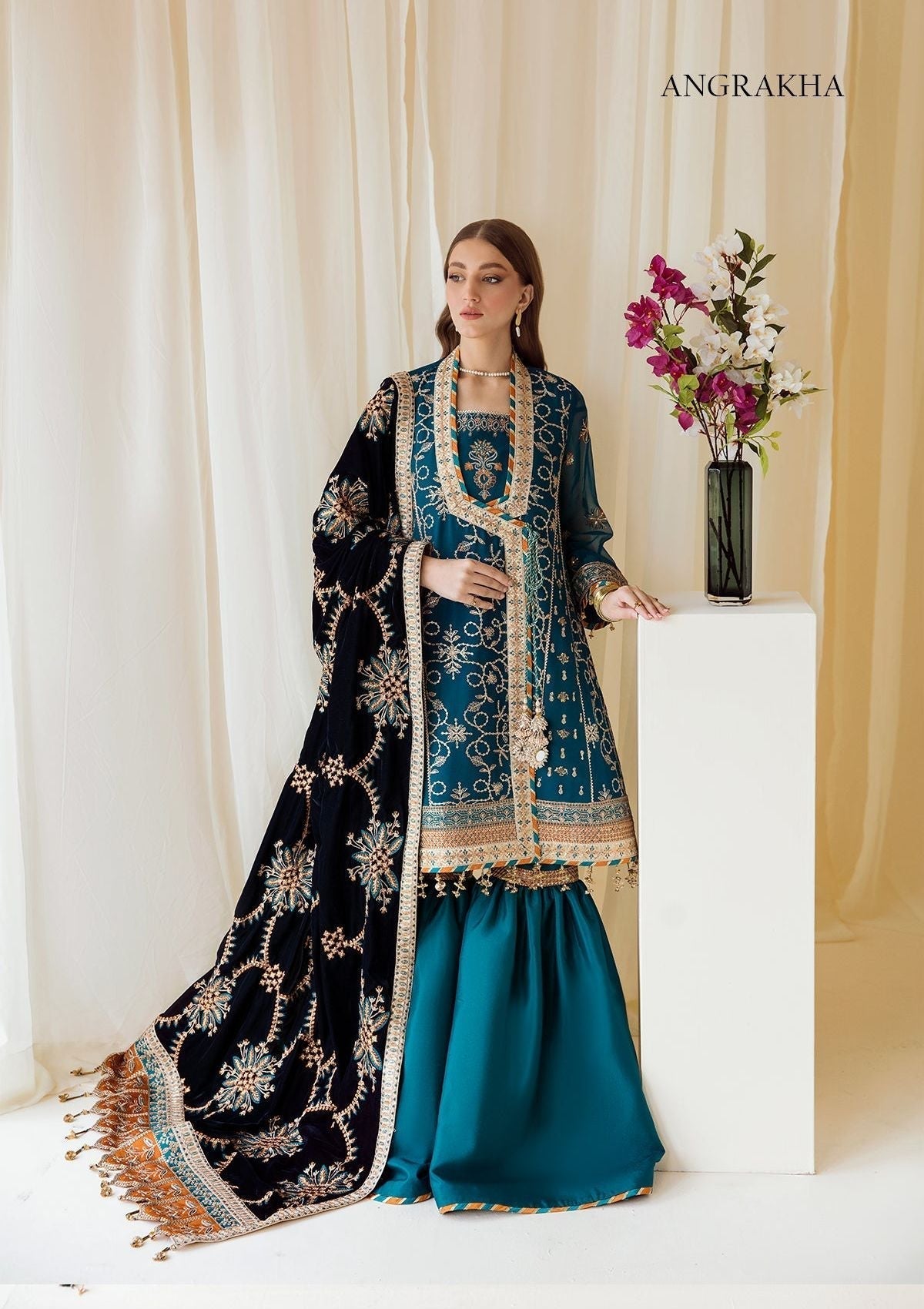 Formal Dress - Alizeh - Premium Velvet - D#2 (Dasht-E-Naz)