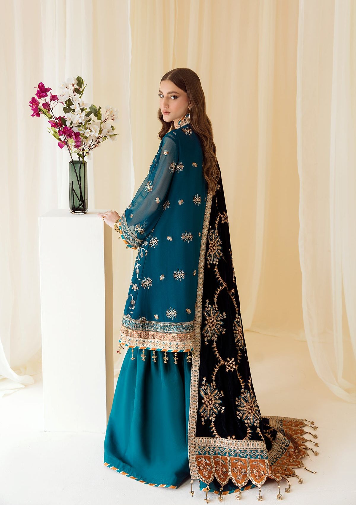 Formal Dress - Alizeh - Premium Velvet - D#2 (Dasht-E-Naz)