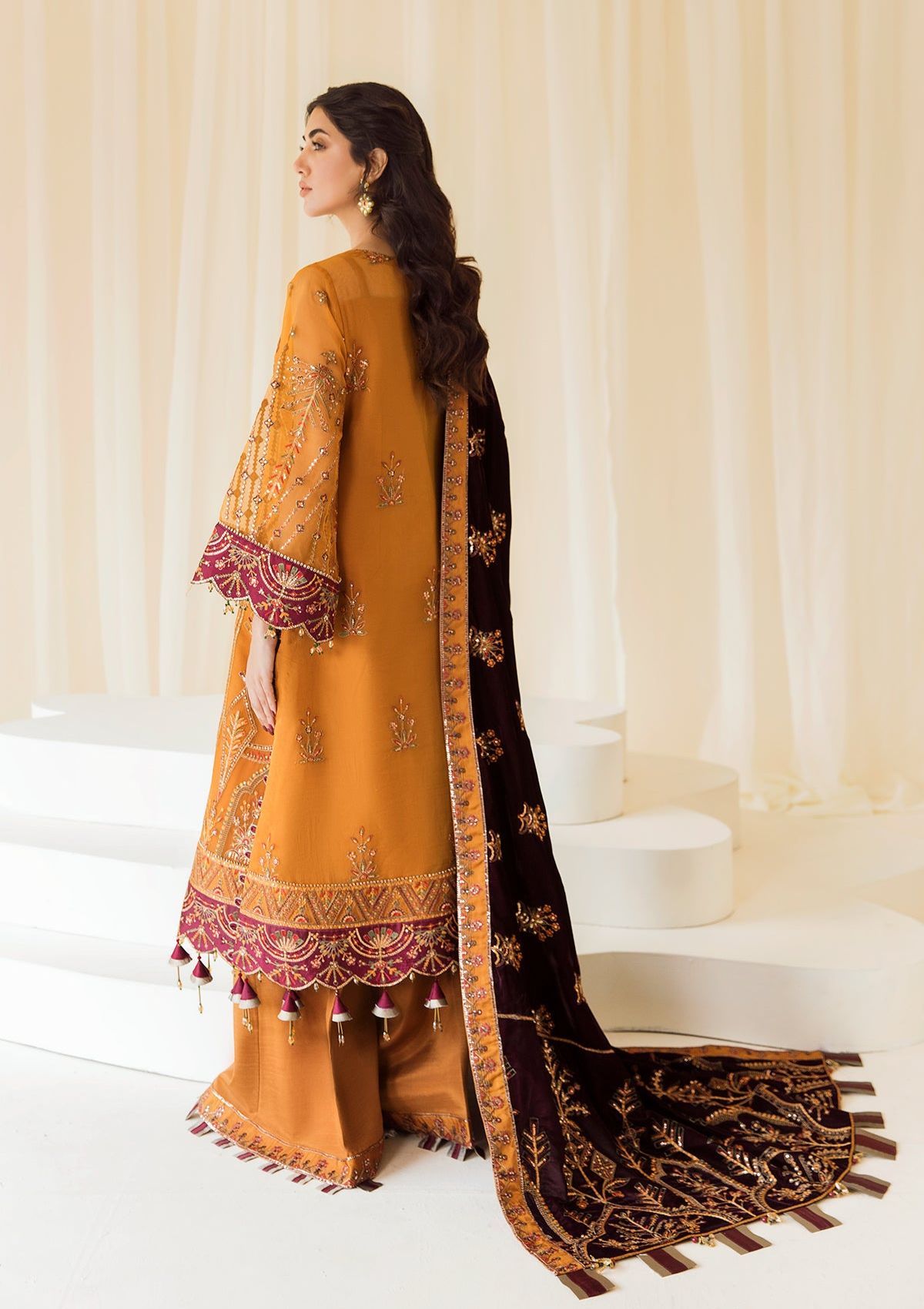 Formal Dress - Alizeh - Premium Velvet - D#3 (Zar Begum)