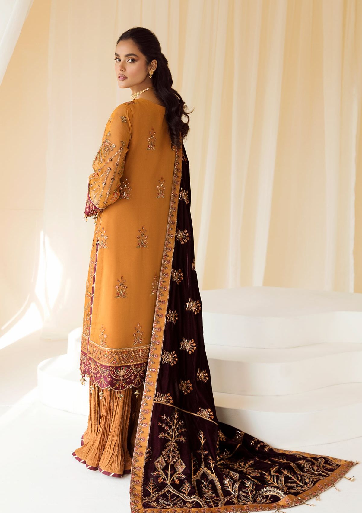 Formal Dress - Alizeh - Premium Velvet - D#3 (Zar Begum)