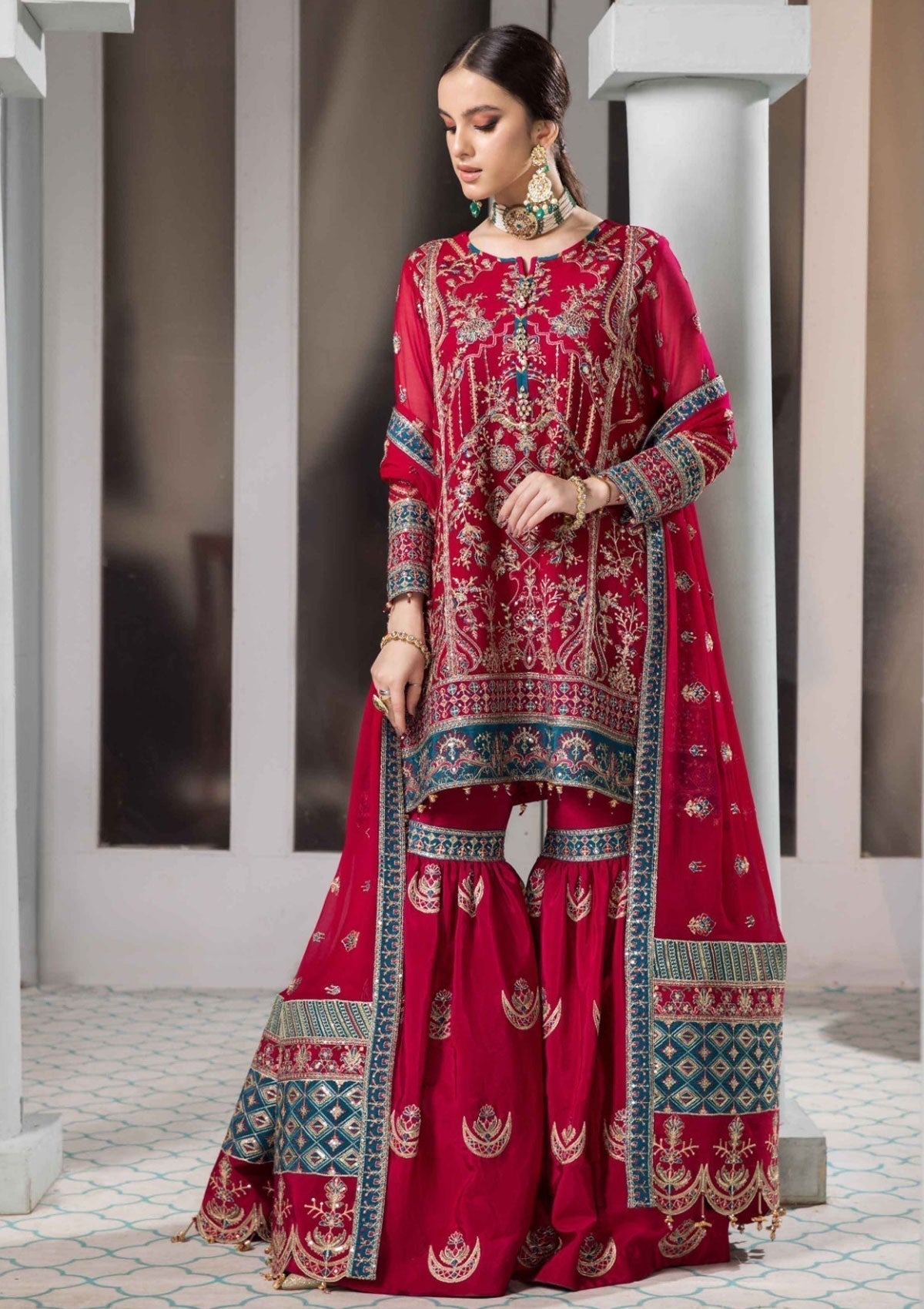 Formal Dress - Alizeh - Vasl e Meeras V12 - Darkash - D#5