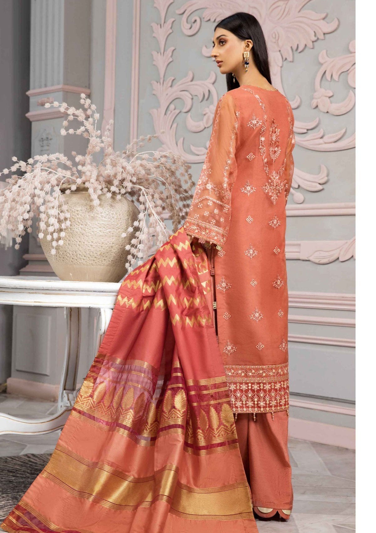 Formal Dress - Alizeh - Vasl e Meeras V12 - Naranj - D#2
