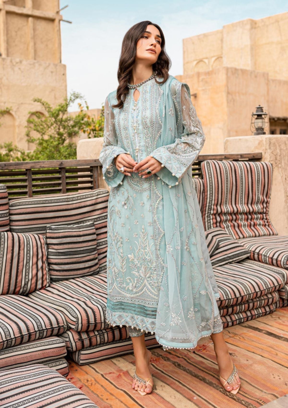 Formal Dress - Gulaal - Embroidered - Chiffon - Asmarah - GEC#5