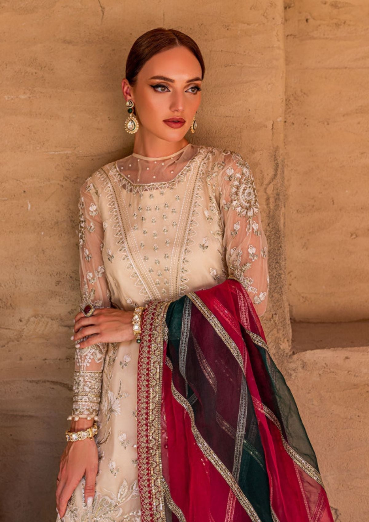 Formal Dress - Gulaal - Embroidered - Chiffon - Hazal - GEC#8