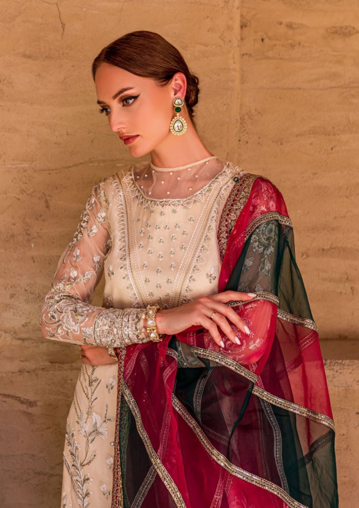 Formal Dress - Gulaal - Embroidered - Chiffon - Hazal - GEC#8