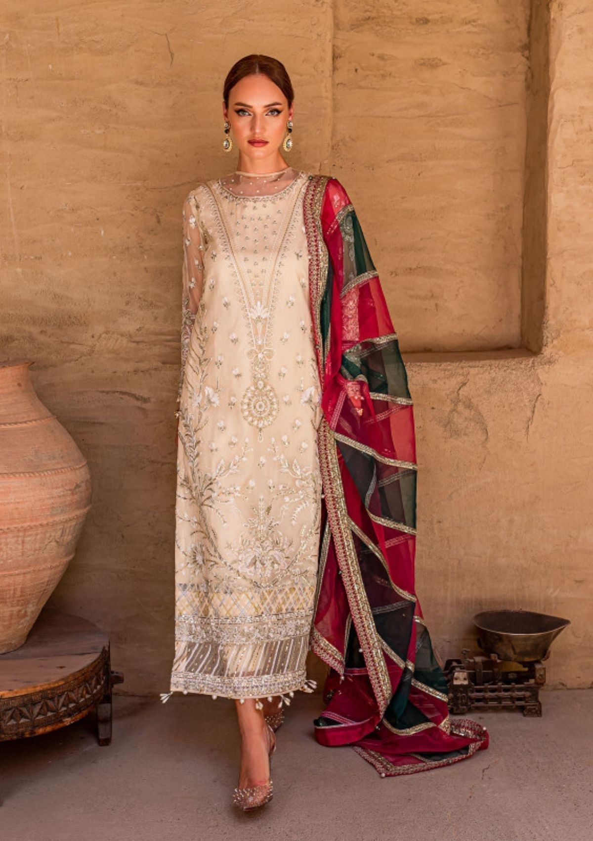 Formal Dress - Gulaal - Embroidered - Chiffon - Hazal - GEC#8