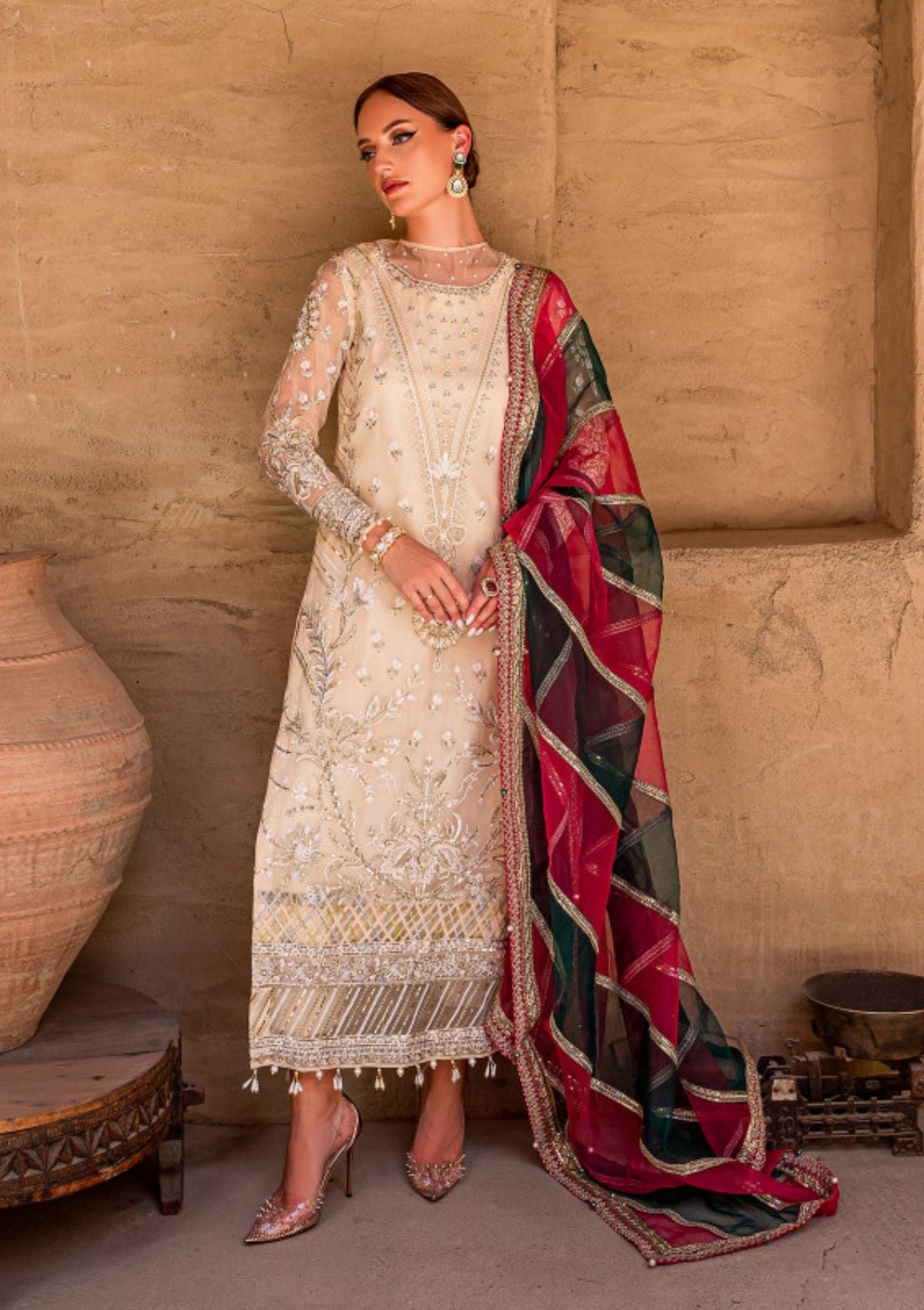 Formal Dress - Gulaal - Embroidered - Chiffon - Hazal - GEC#8