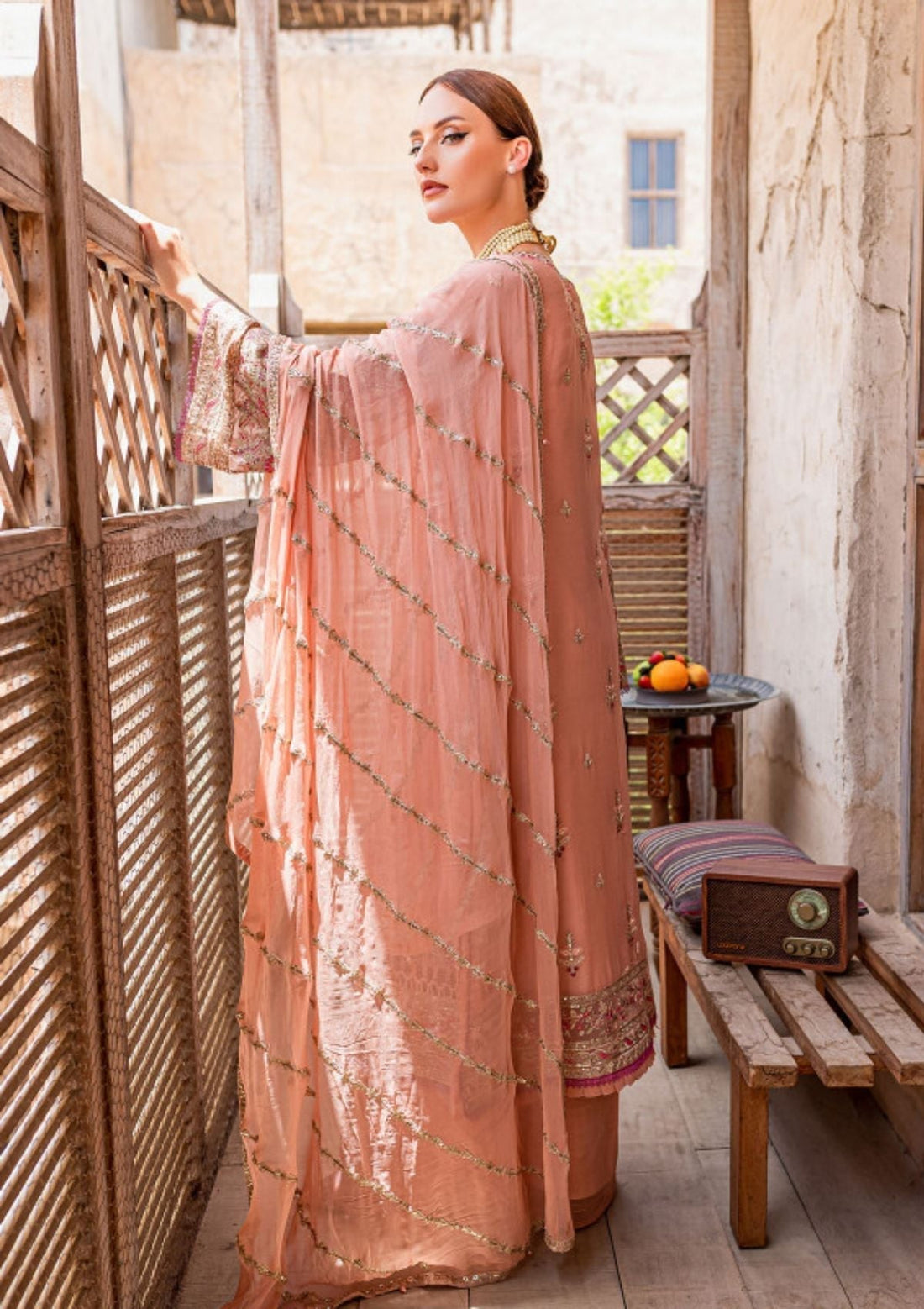 Formal Dress - Gulaal - Embroidered - Chiffon - Mehermah - GEC#6