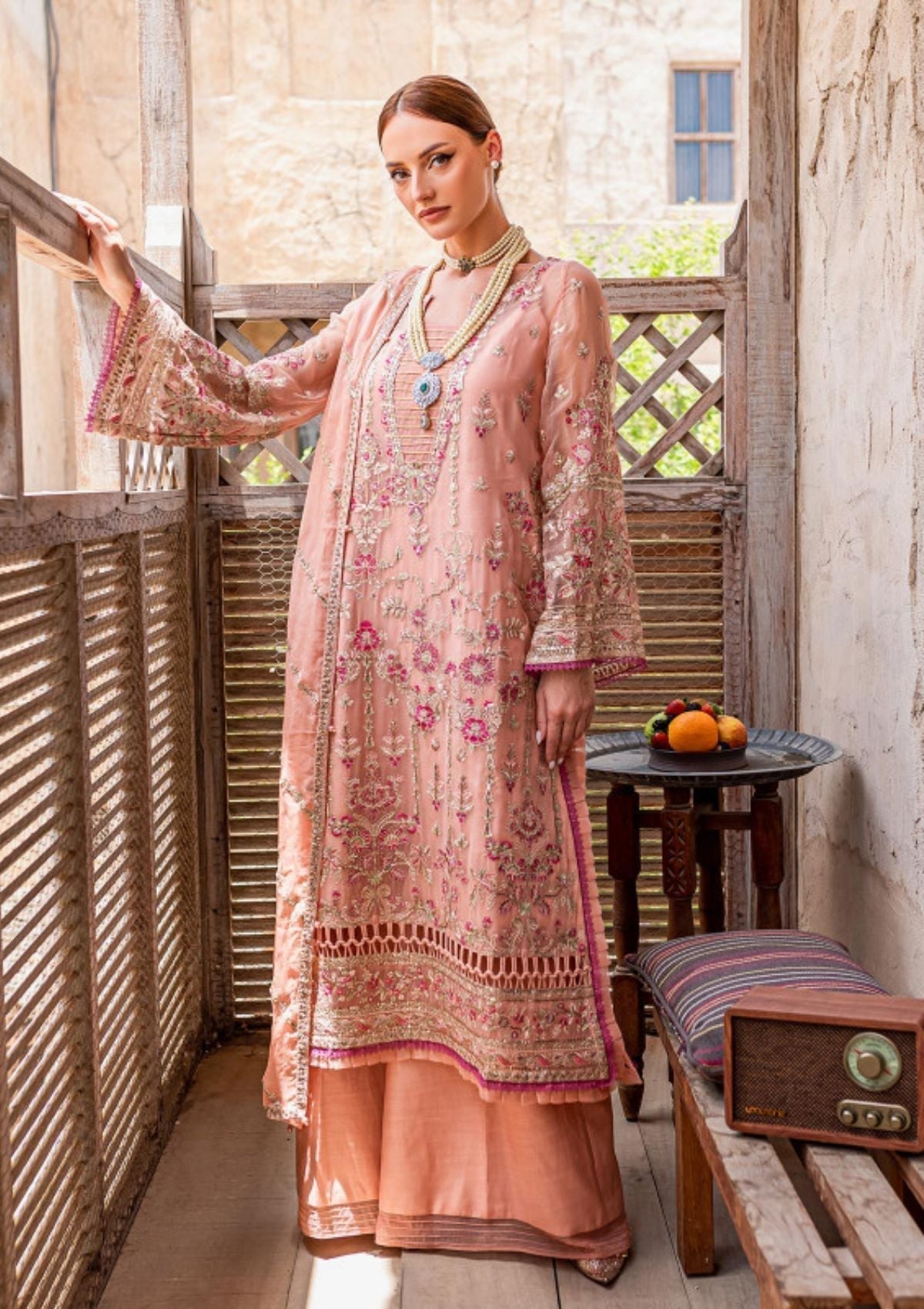 Formal Dress - Gulaal - Embroidered - Chiffon - Mehermah - GEC#6