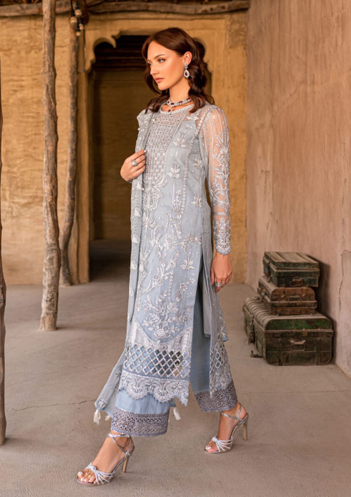 Formal Dress - Gulaal - Embroidered - Chiffon - Samarah - GEC#4