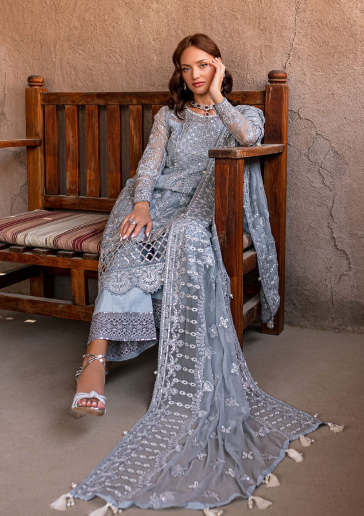 Formal Dress - Gulaal - Embroidered - Chiffon - Samarah - GEC#4