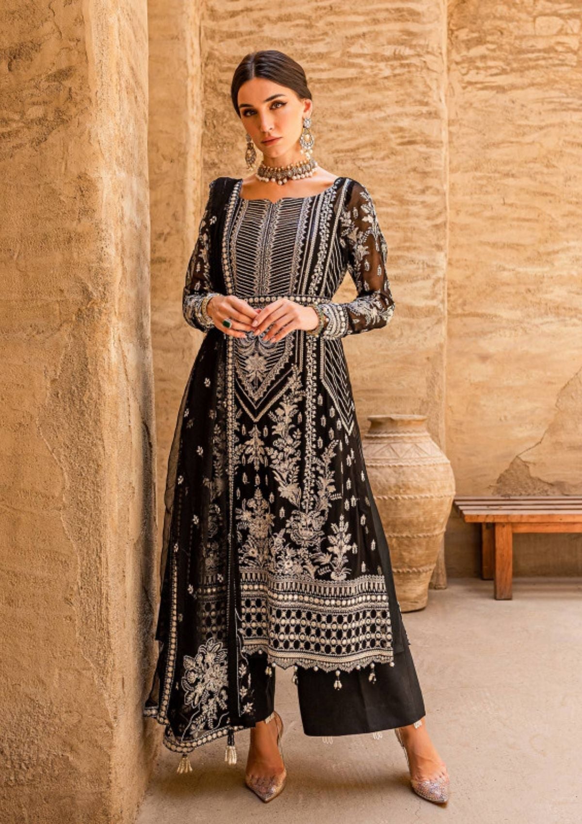 Formal Dress - Gulaal - Embroidered - Chiffon - Sophia - GEC#7