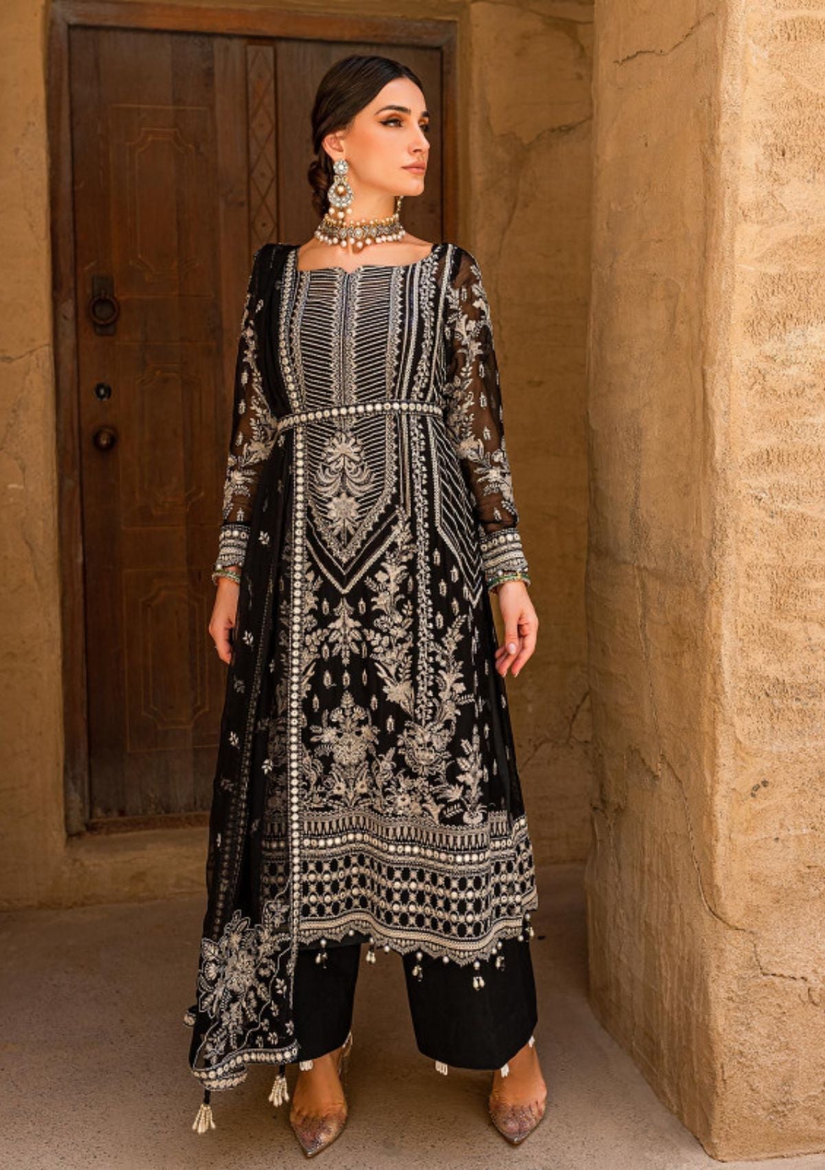 Formal Dress - Gulaal - Embroidered - Chiffon - Sophia - GEC#7