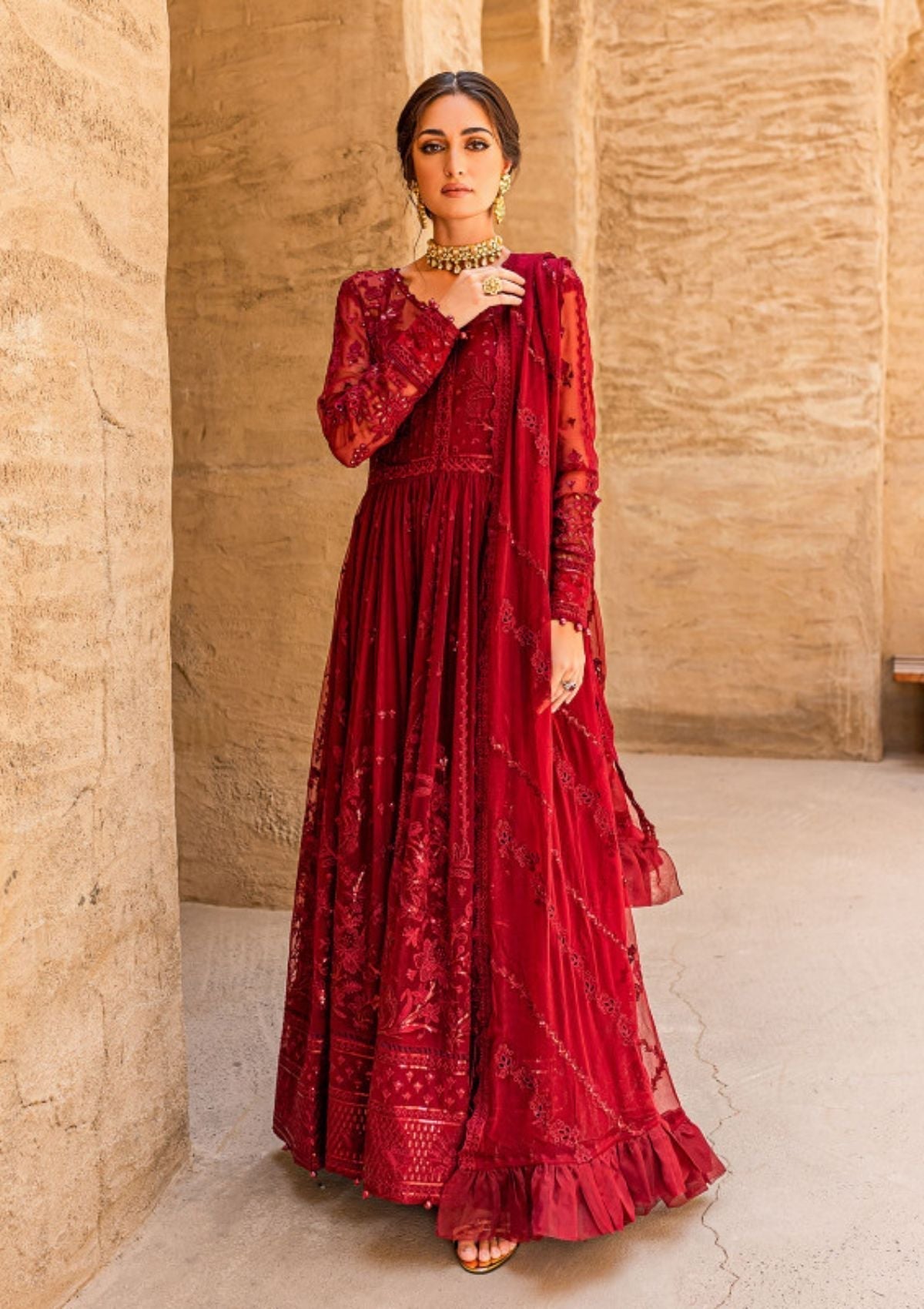 Formal Dress - Gulaal - Embroidered - Chiffon - Zaariya - GEC#1