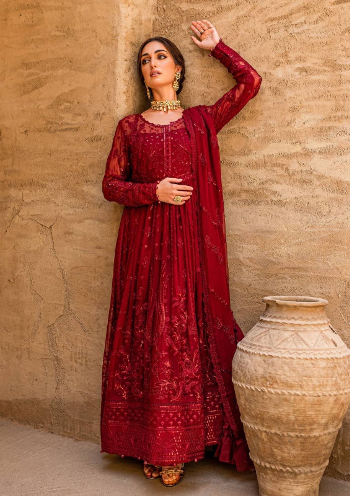 Formal Dress - Gulaal - Embroidered - Chiffon - Zaariya - GEC#1