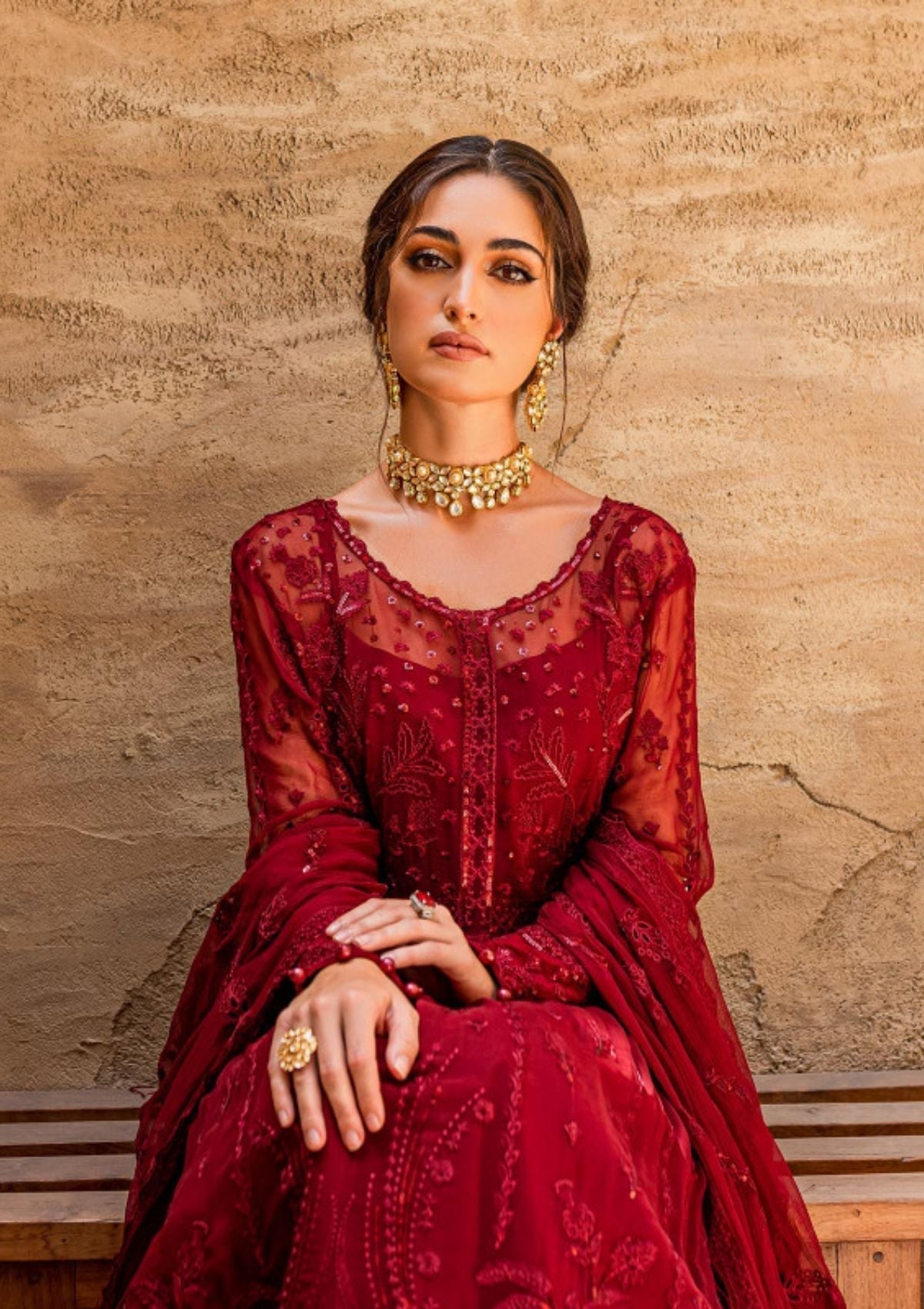Formal Dress - Gulaal - Embroidered - Chiffon - Zaariya - GEC#1