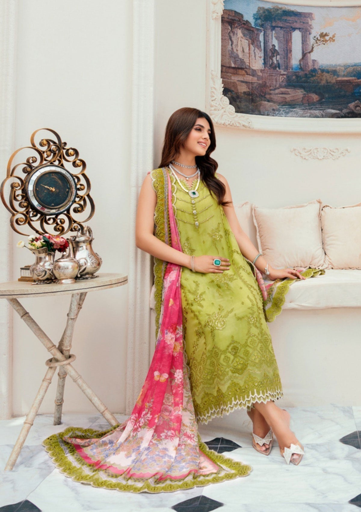 Formal Dress - Noor - Saadia Asad - Chiffon Laserkari - D#1