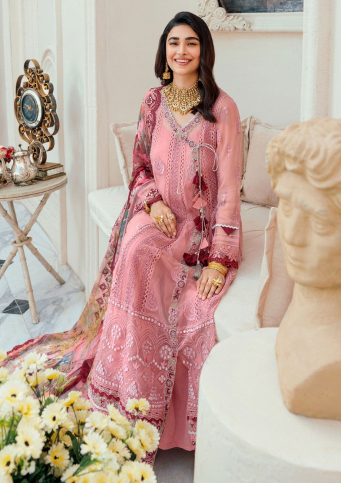 Formal Dress - Noor - Saadia Asad - Chiffon Laserkari - D#2