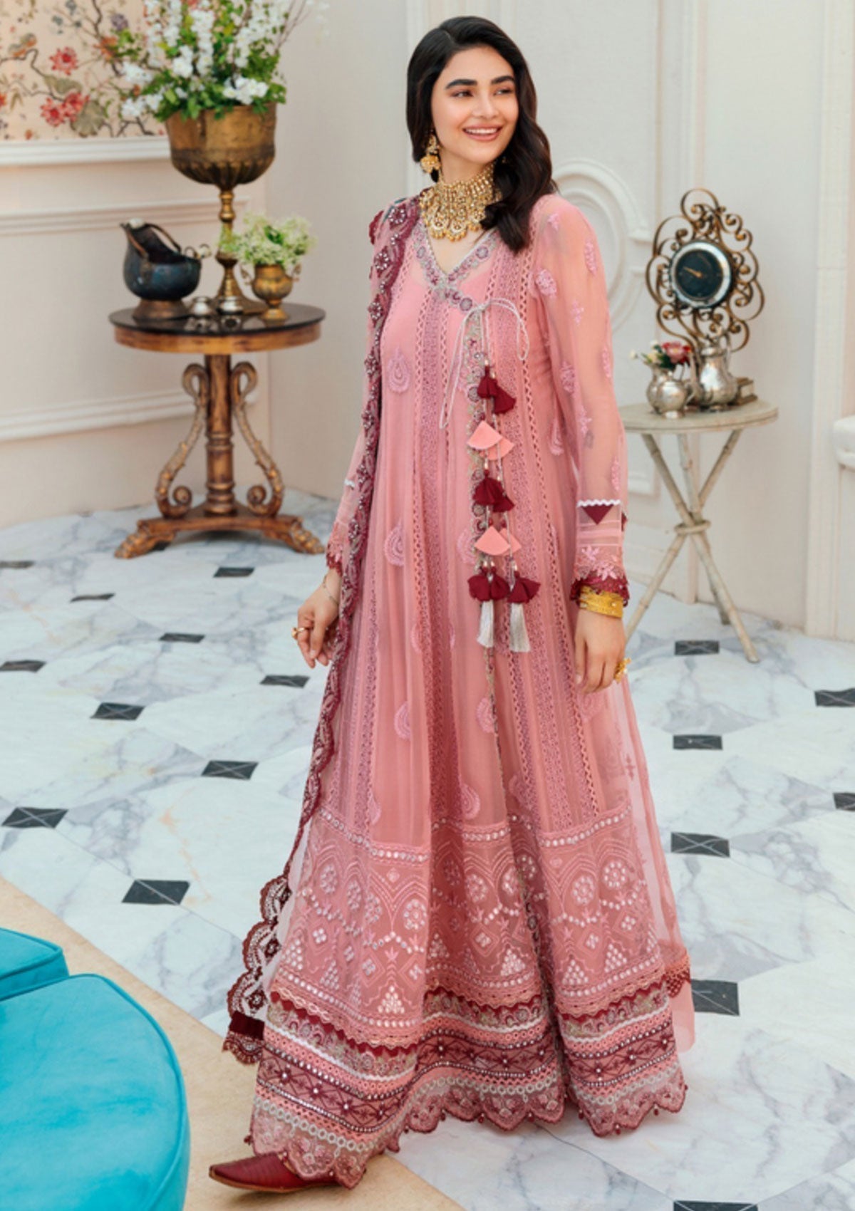 Formal Dress - Noor - Saadia Asad - Chiffon Laserkari - D#2