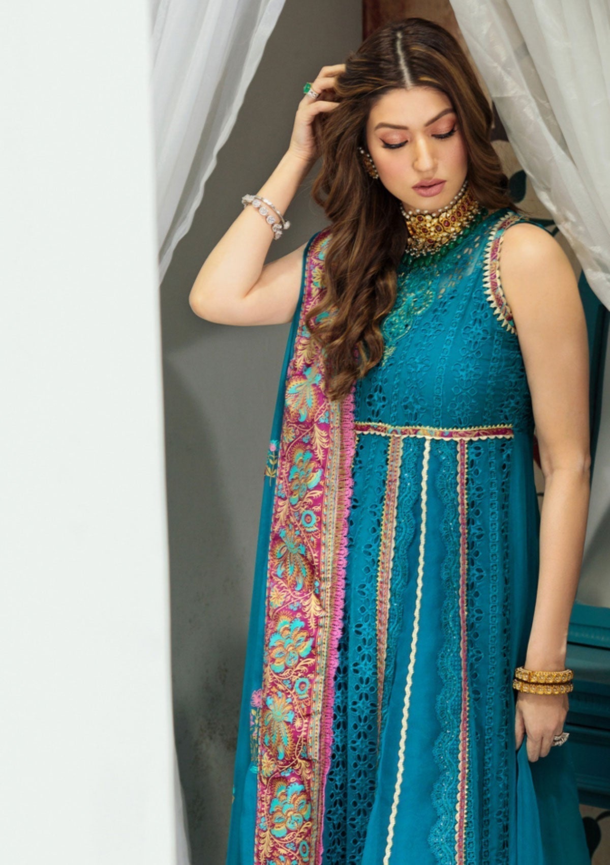 Formal Dress - Noor - Saadia Asad - Chiffon Laserkari - D#5