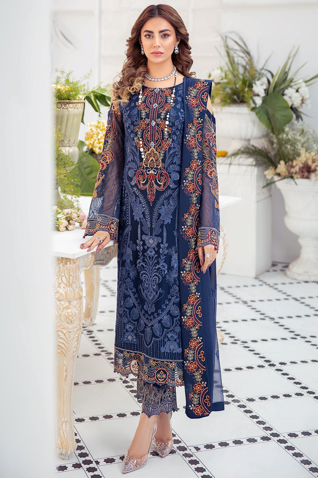 Formal Dress - Ramsha - Chiffon - V21 F#2104