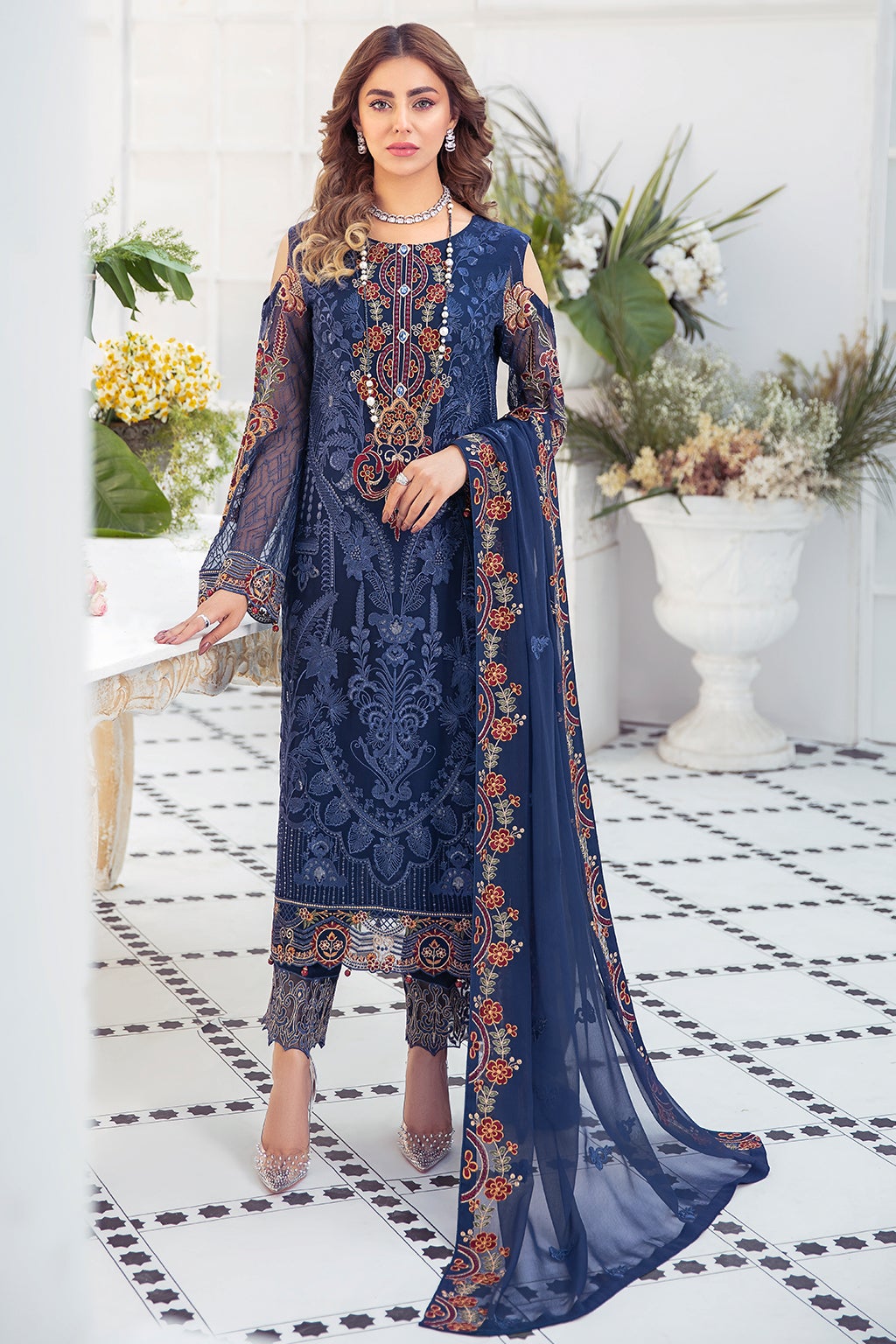 Formal Dress - Ramsha - Chiffon - V21 F#2104
