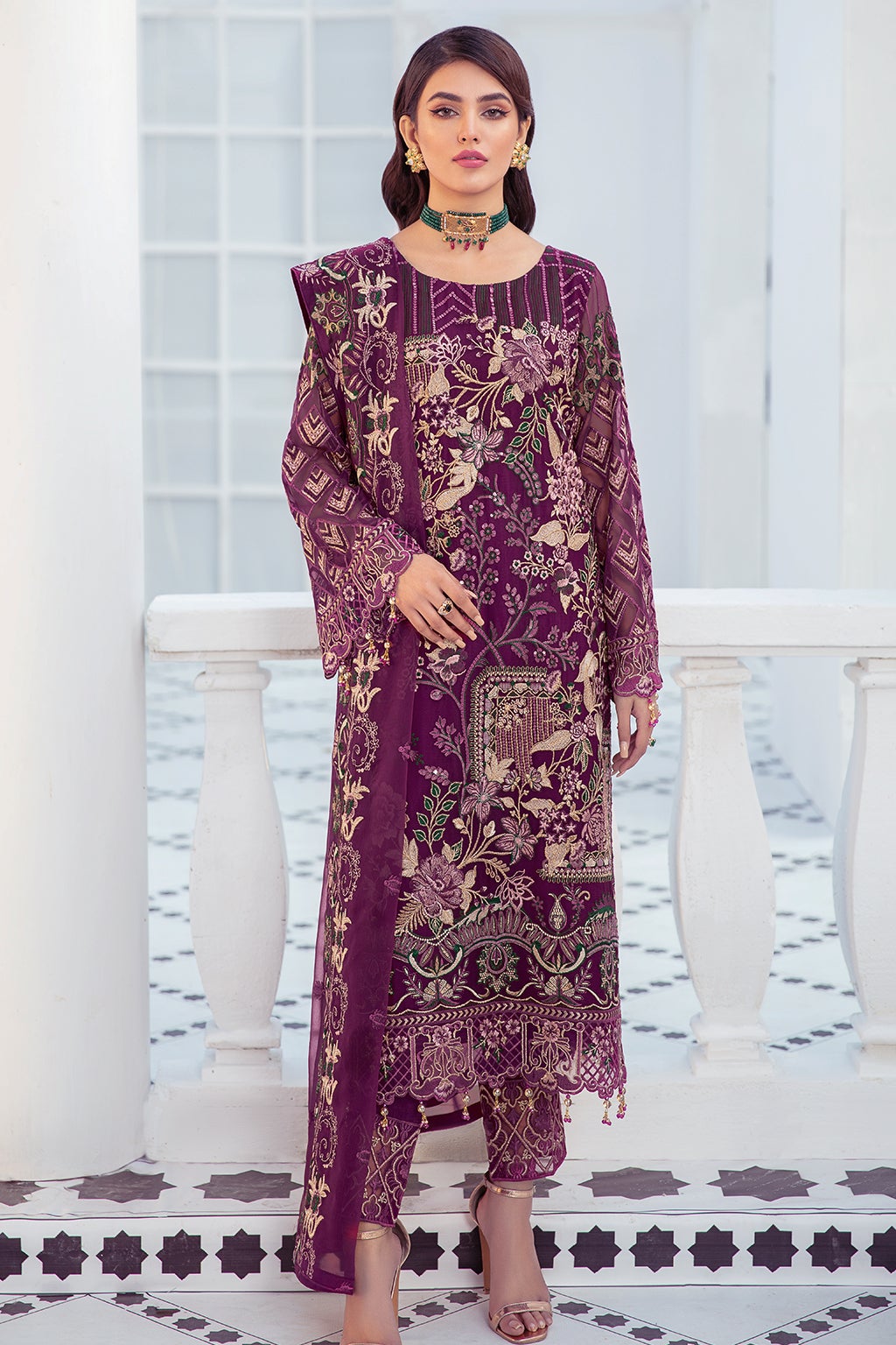 Formal Dress - Ramsha - Chiffon - V21 F#2107