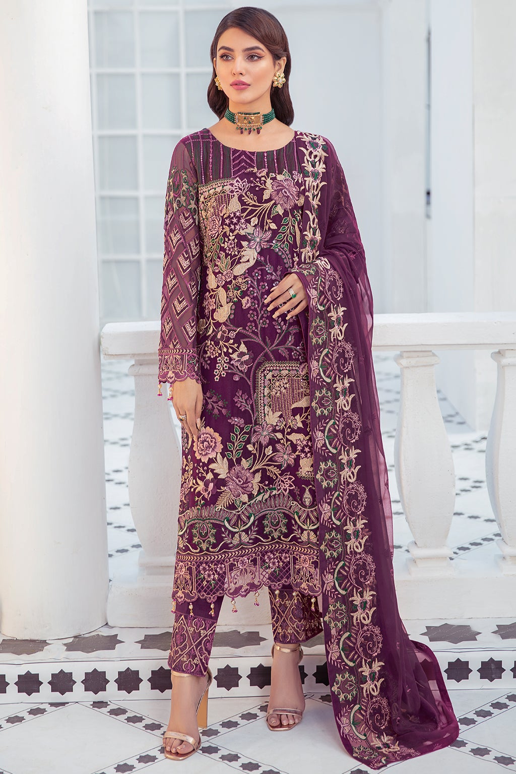 Formal Dress - Ramsha - Chiffon - V21 F#2107