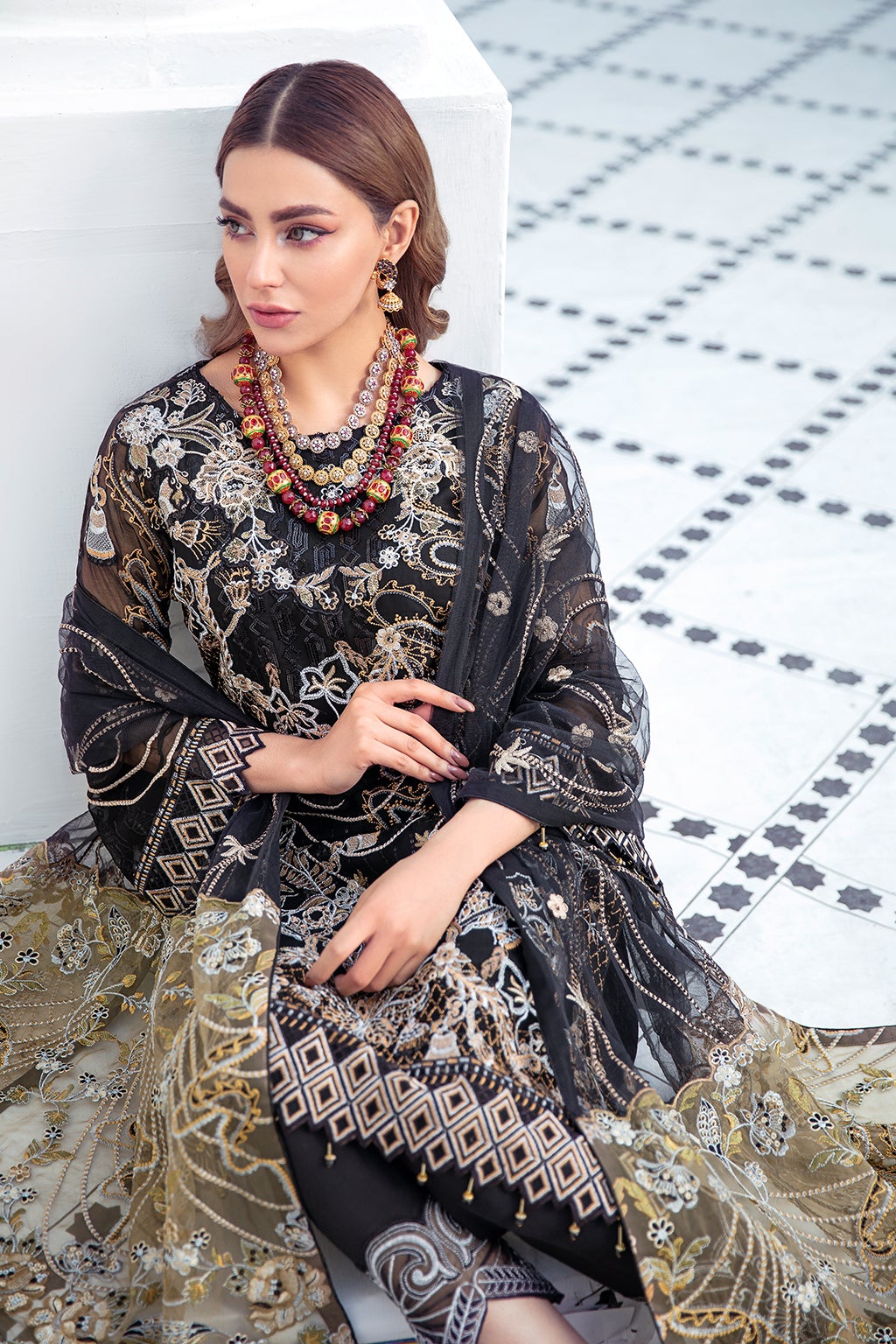 Formal Dress - Ramsha - Chiffon - V21 F#2108