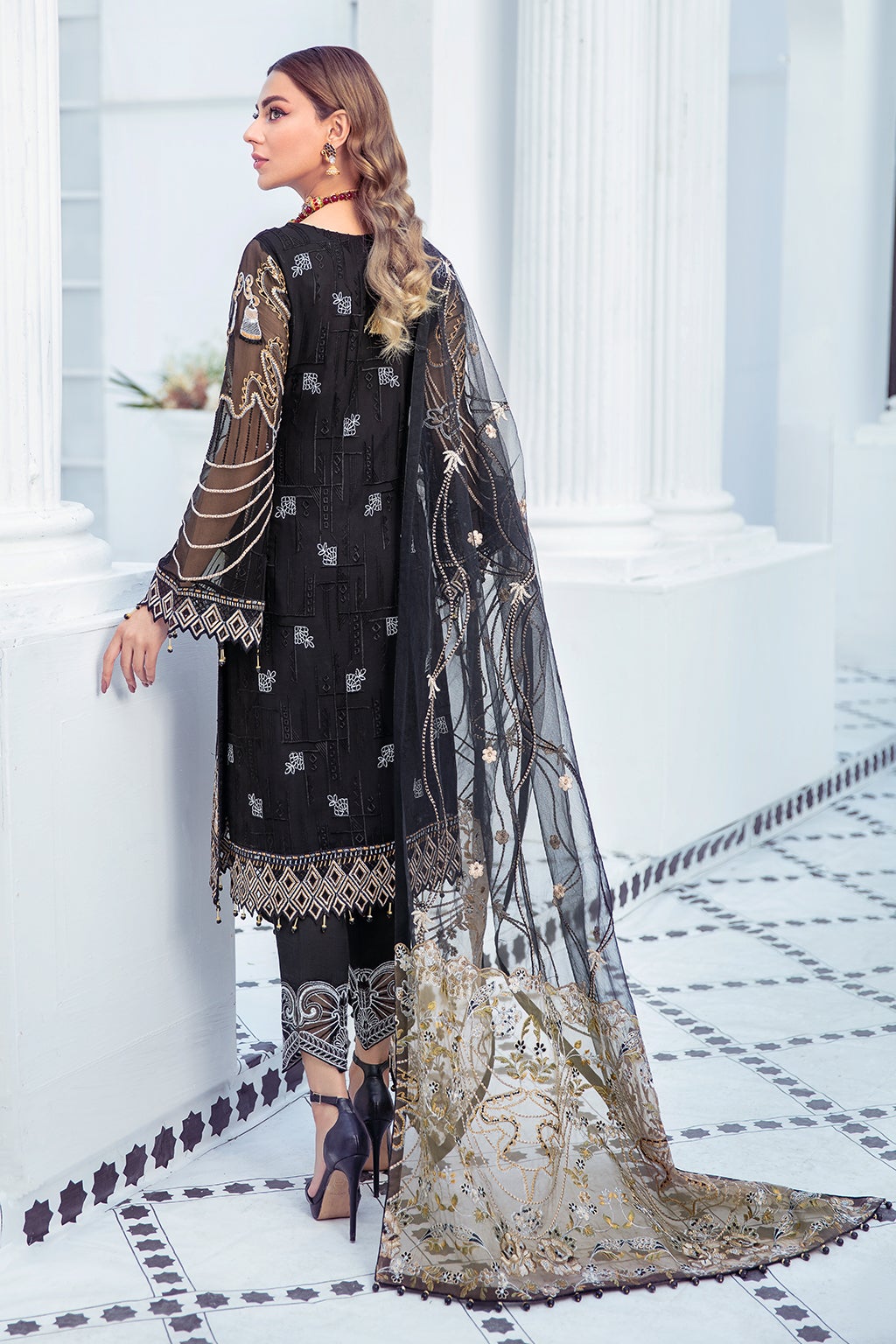 Formal Dress - Ramsha - Chiffon - V21 F#2108