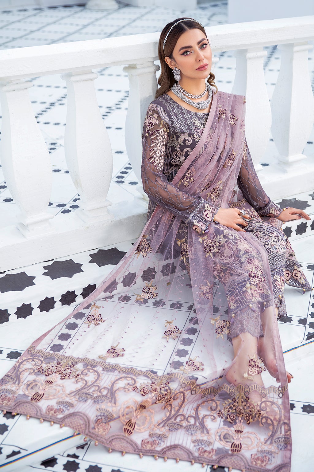 Formal Dress - Ramsha - Chiffon - V21 F#2110