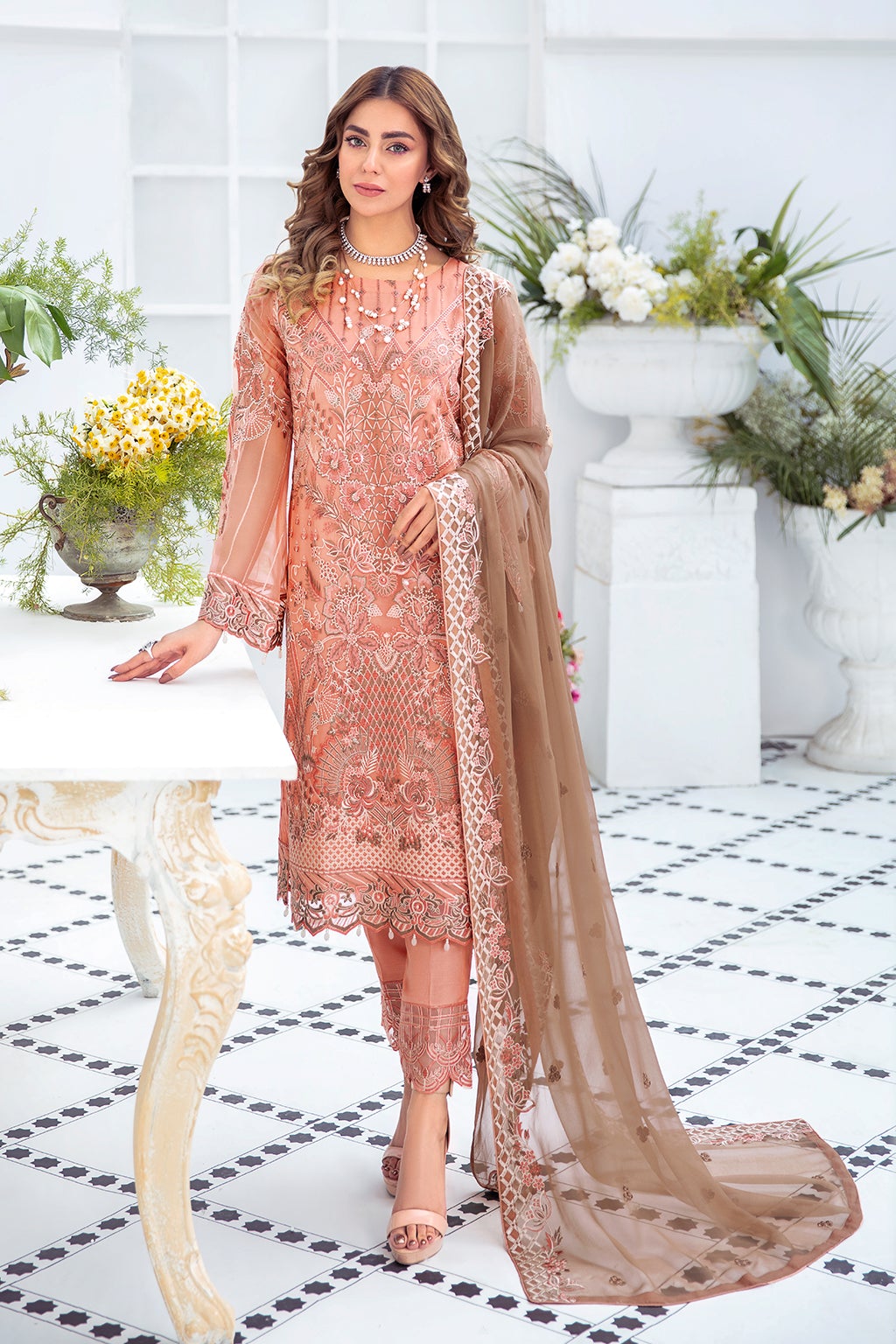 Formal Dress - Ramsha - Chiffon - V21 - F#2112