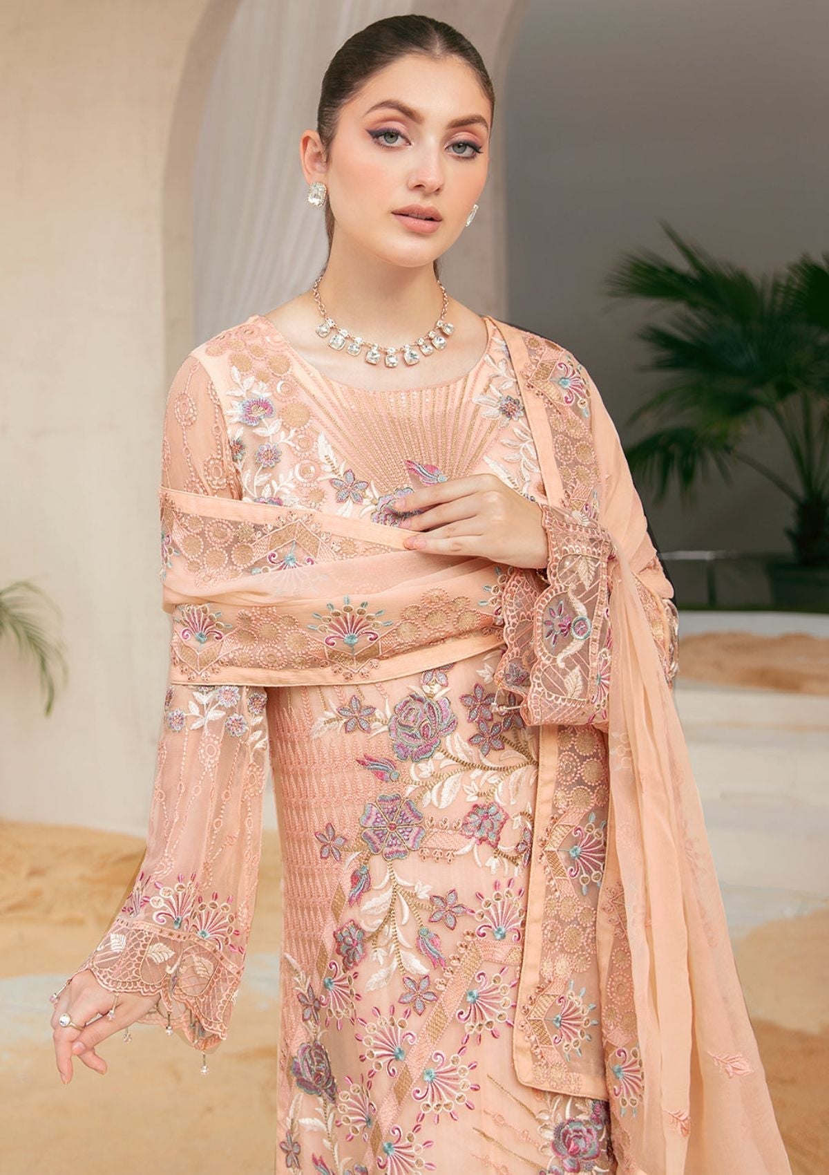 Formal Dress - Ramsha - Chiffon - V22 - F#2202