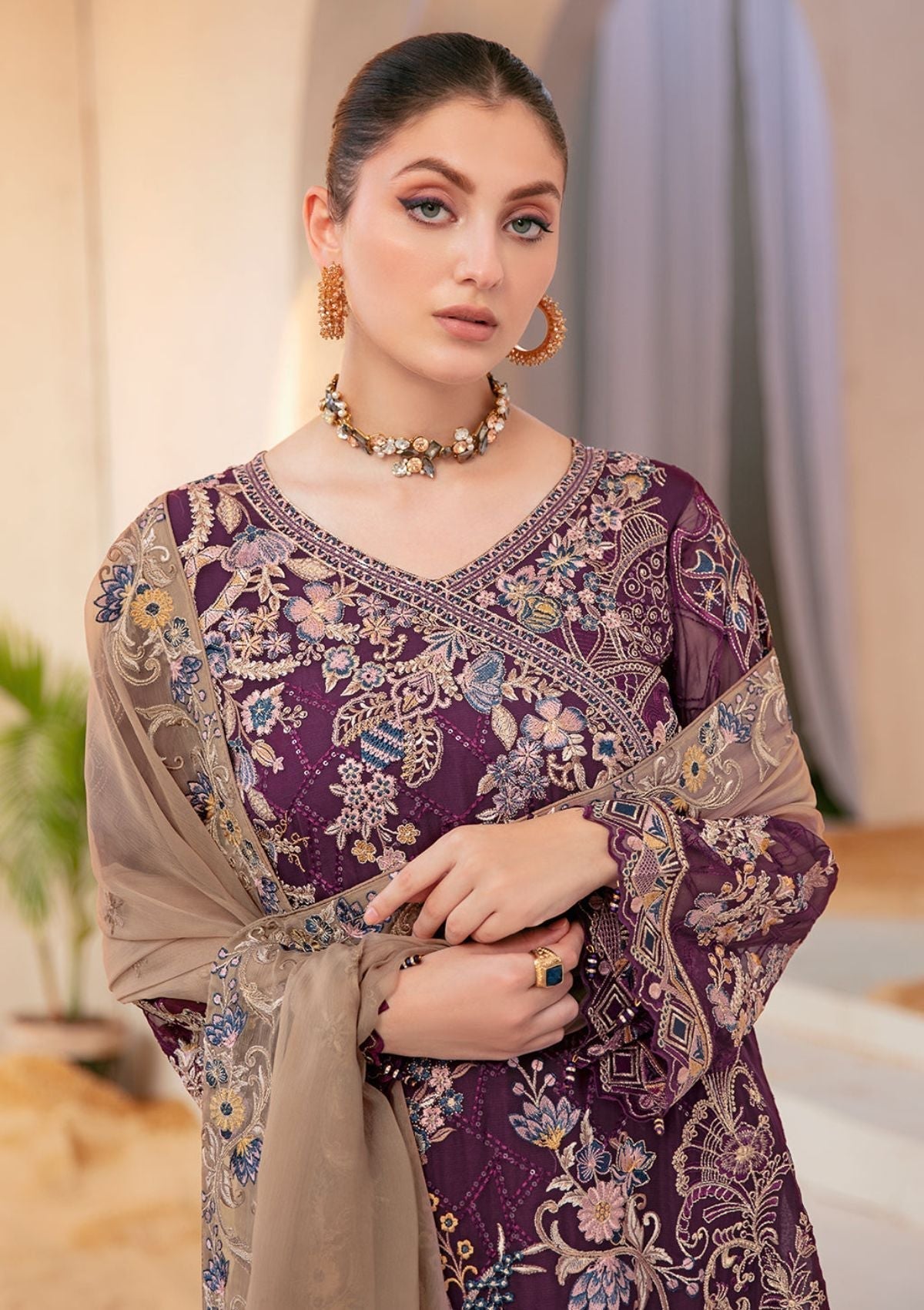 Formal Dress - Ramsha - Chiffon - V22 - F#2206