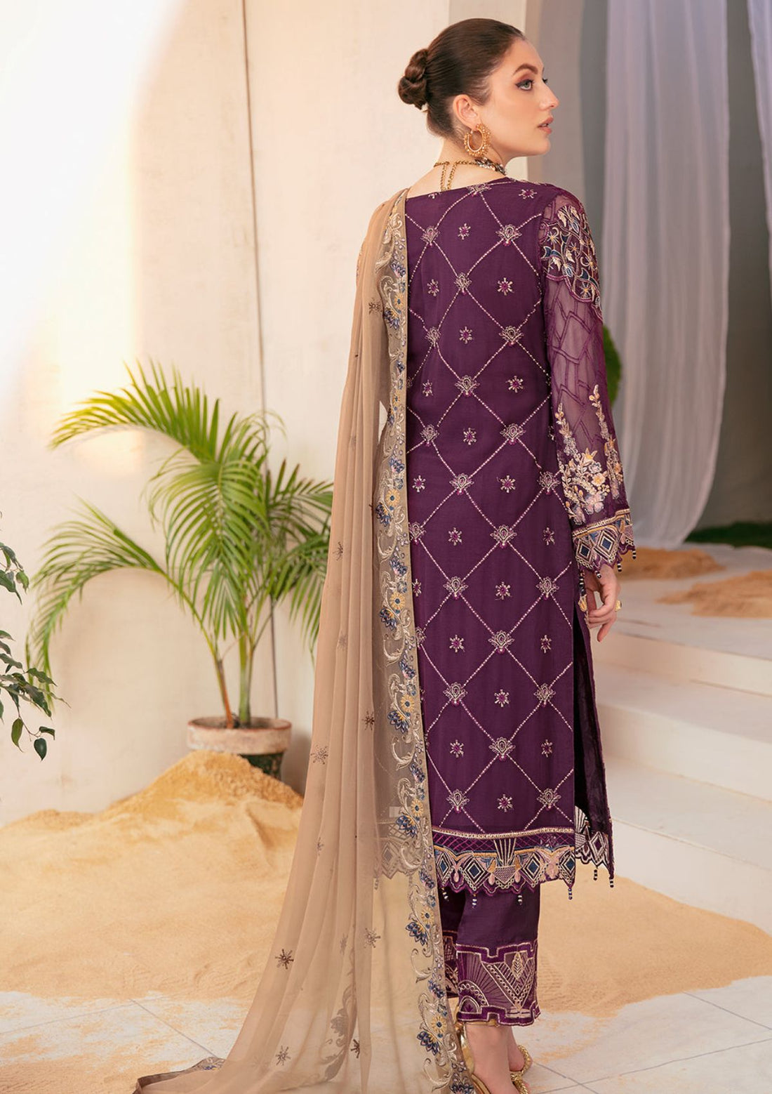 Formal Dress - Ramsha - Chiffon - V22 - F#2206