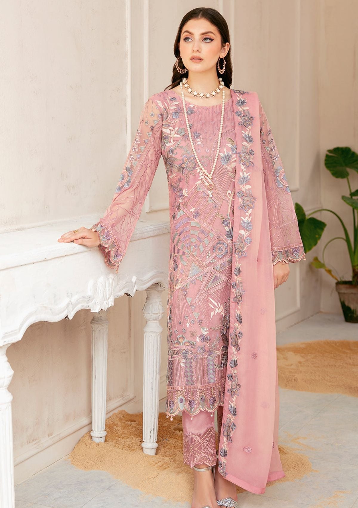 Formal Dress - Ramsha - Chiffon - V22 - F#2207